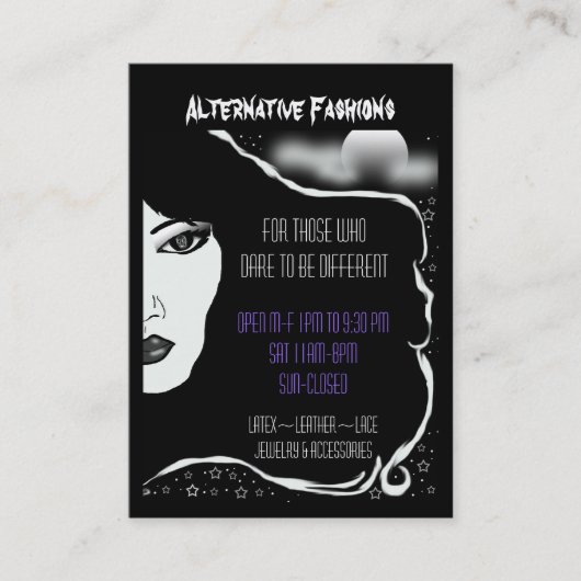 doodsmaan visitekaartje (Voorkant)