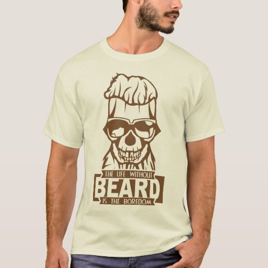 doodsoorzaak: cithipster life without beard b t-shirt (Voorkant)