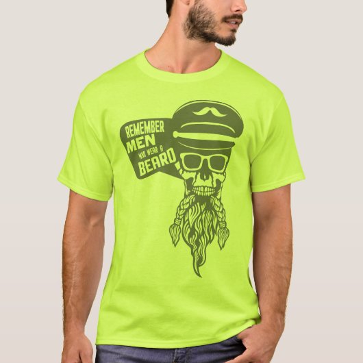doodsoorzaak: cithipster remember men beard b t-shirt (Voorkant)