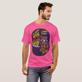 doodsoorzaak hipster cithappy man mustache n t-shirt (Voorkant volledig)