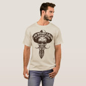 doodsoorzaak hipster citman beard shaving mi t-shirt (Voorkant volledig)