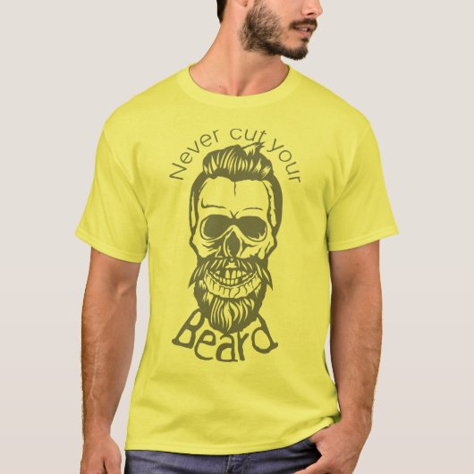doodsoorzaak hipster citnever cut beard mous t-shirt (Voorkant)
