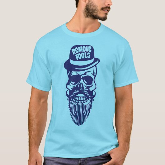 doodsoorzaak hipster citove fools baard c t-shirt (Voorkant)