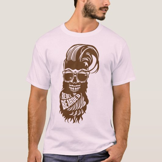 doodsoorzaak hipster citrebel bearded bbe t-shirt (Voorkant)