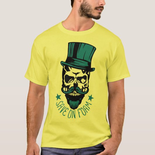 doodsoorzaak hipster citsave foam barbe chap t-shirt (Voorkant)