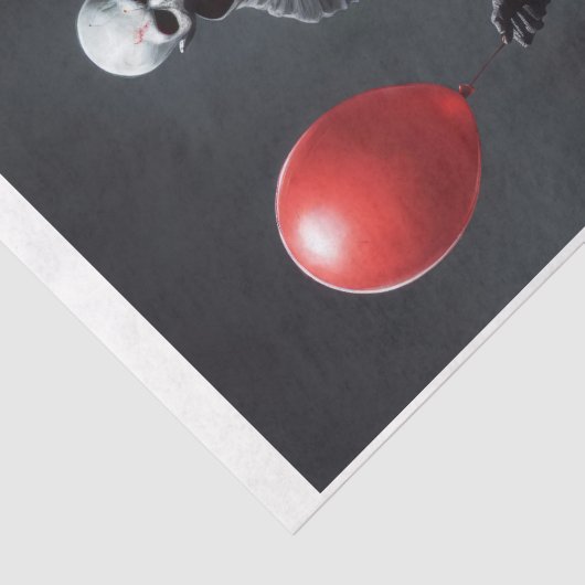 Doodspel met luchtballon ook tissuepapier (Detail)