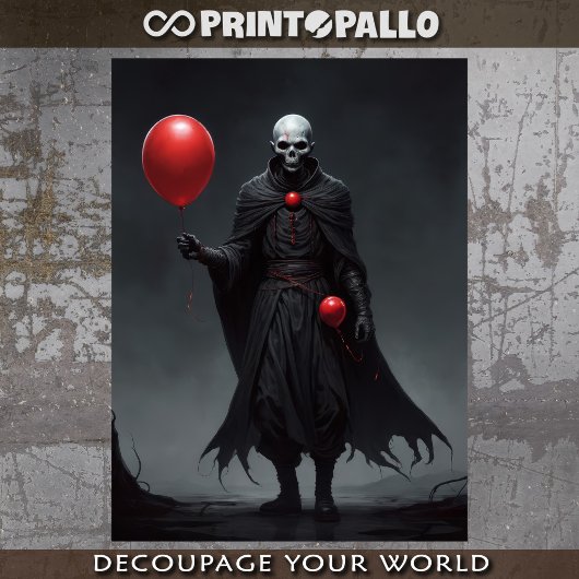 Doodspel met luchtballon ook tissuepapier