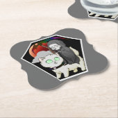 doodsstrijd kartonnen onderzetters (Gekanteld)