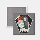 doodsstrijd magneet (Voorkant / Achterkant)