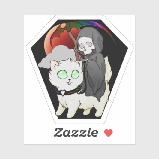 doodsstrijd sticker (Vel)