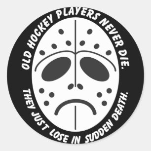 Doodstraf Ronde Sticker