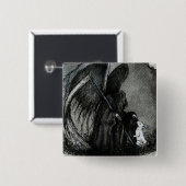 DOODSTRAF VIERKANTE BUTTON 5,1 CM (Voorkant /achterkant)