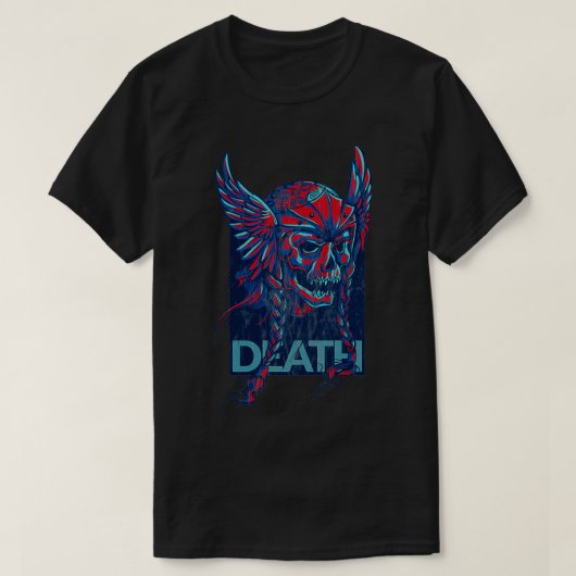 DOODSTRAF VIKING SKULL DEVIL T-SHIRT (Design voorkant)