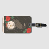 Doodtarotkaart moderne majoor Arcana ravenkraai Bagagelabel (Voorkant (horizontaal))