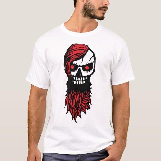 Doodtete van de Hipster-baard T-shirt (Voorkant)