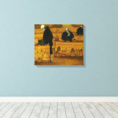 Doodtuin (door Hugo Simberg) Canvas Afdruk (Insitu (Houten vloer))