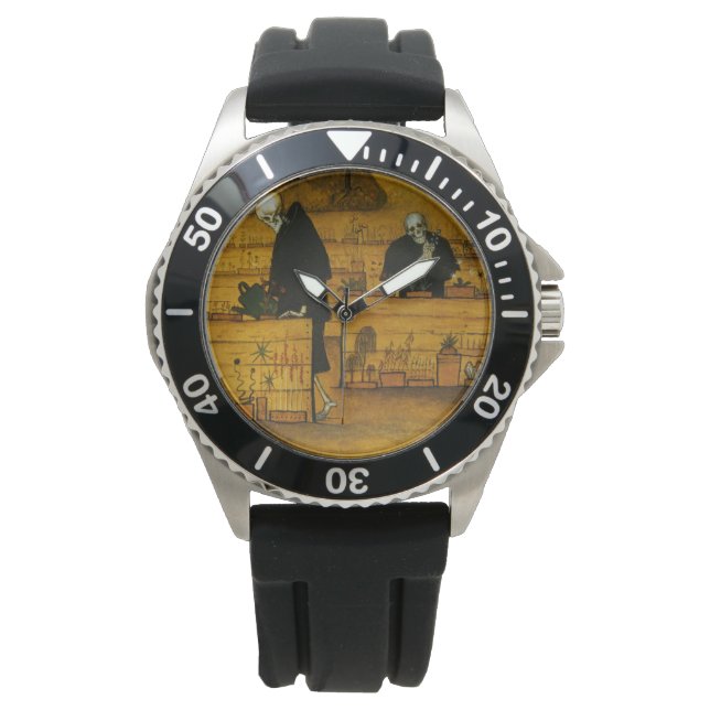 Doodtuin (door Hugo Simberg) Horloge (Voorkant)