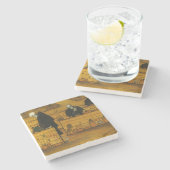 Doodtuin (door Hugo Simberg) Stenen Onderzetter (Zijkant)