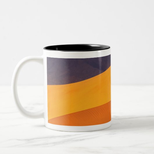 Doodvallei in Dawn. Californië Tweekleurige Koffiemok (Links)