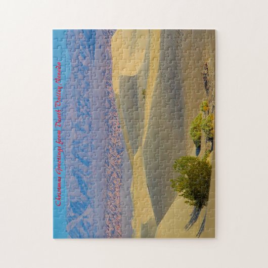 Doodvallei Nevada. Kerstgroeten Legpuzzel (Verticaal)