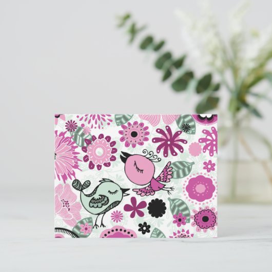 doodvogels briefkaart (Staand voorkant)