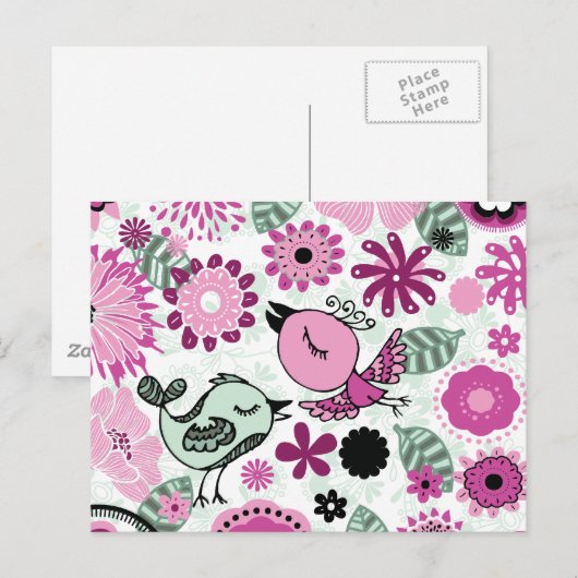 doodvogels briefkaart (Voorkant / Achterkant)