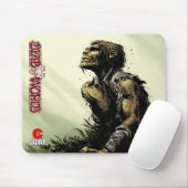 Doodwereld met zombie-muispad muismat (Met muis)