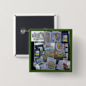 Doodwerkboeken Vierkante Button 5,1 Cm (Voorkant /achterkant)