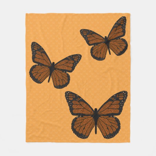 Doodzaakt monarch Fleece Blanket Deken (Voorkant)