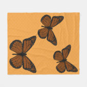 Doodzaakt monarch Fleece Blanket Deken (Voorkant (Horizontaal))