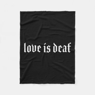 Doof ASL Handgebaar Doof Gehoorverlies Bewustzijn Fleece Deken