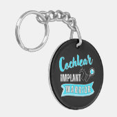 Doof bewustzijn - Cochleair implantaat krijger Sleutelhanger (Voorkant Links)