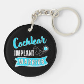 Doof bewustzijn - Cochleair implantaat krijger Sleutelhanger (Achterkant)