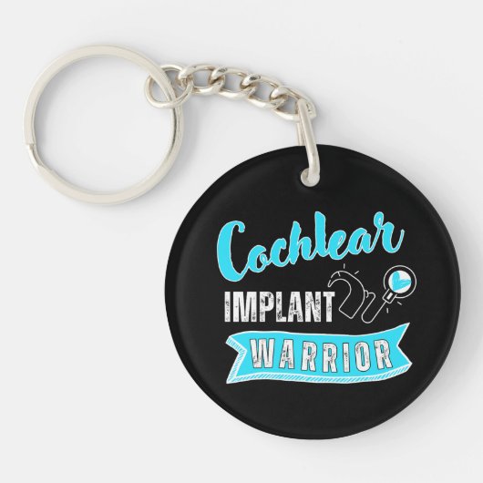 Doof bewustzijn - Cochleair implantaat krijger Sleutelhanger (Voorkant)