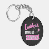 Doof bewustzijn - Cochleair implantaat krijger Sleutelhanger (Voorkant Links)