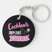 Doof bewustzijn - Cochleair implantaat krijger Sleutelhanger (Achterkant)