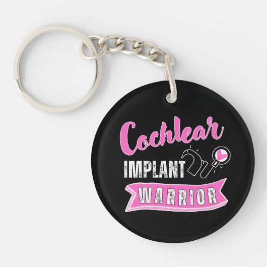 Doof bewustzijn - Cochleair implantaat krijger Sleutelhanger (Voorkant)