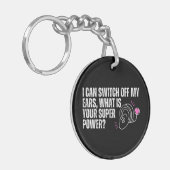 Doof bewustzijn - Cochleair implantaat Super Power Sleutelhanger (Voorkant Links)