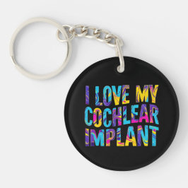 Doof bewustzijn - Ik hou van mijn cochleair implan Sleutelhanger