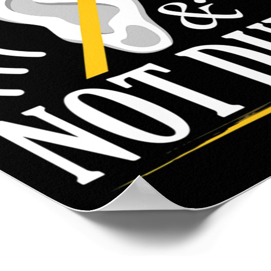 Doof en niet dom ASL Doof Gebarentaal Doof Award Poster (Hoek)