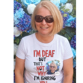 Doof en trots, grappig Gehoorstoornis Persoonlijke T-shirt