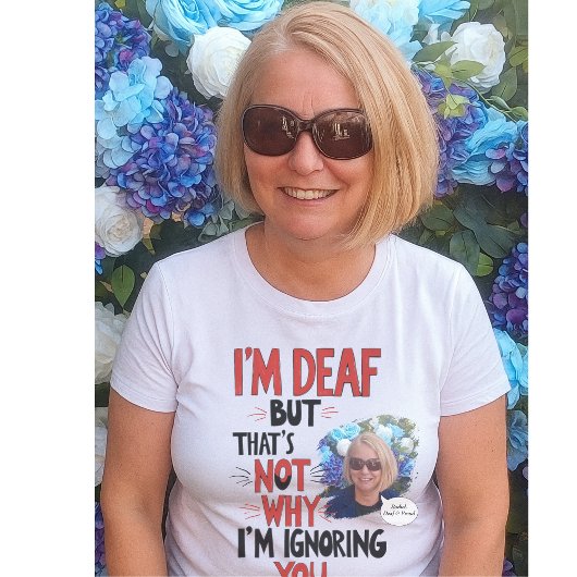 Doof en trots, grappig Gehoorstoornis Persoonlijke T-shirt