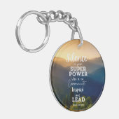 doof Inspirerend Sleutelhanger (Voorkant Links)