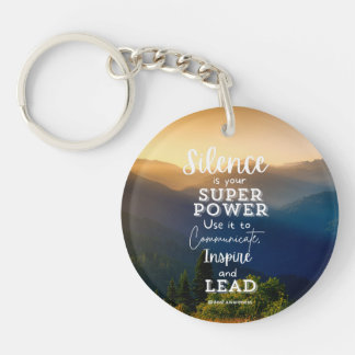 doof Inspirerend Sleutelhanger