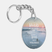 doof Inspirerend Sleutelhanger (Voorkant Links)