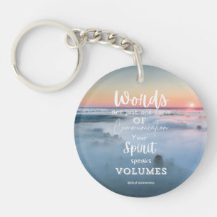 doof Inspirerend Sleutelhanger