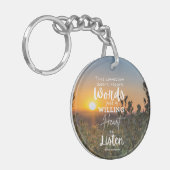 doof Inspirerend Sleutelhanger (Voorkant Links)