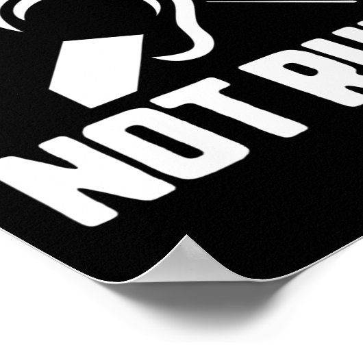 Doof Niet Rude Deaf Awareness Yellow Ribbon Asl La Poster (Hoek)