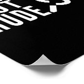 Doof Niet Rude Deaf Awareness Yellow Ribbon Asl La Poster (Hoek)