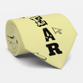 Doof rechteroor hard van het gehoor Doofheid Strop Stropdas (Opgerold)